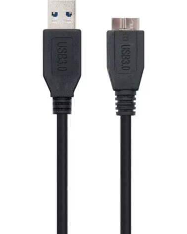 NANO CABLE Nanocable Cable USB 3 0 Tipo A-macho-MicroUsb-B 1m