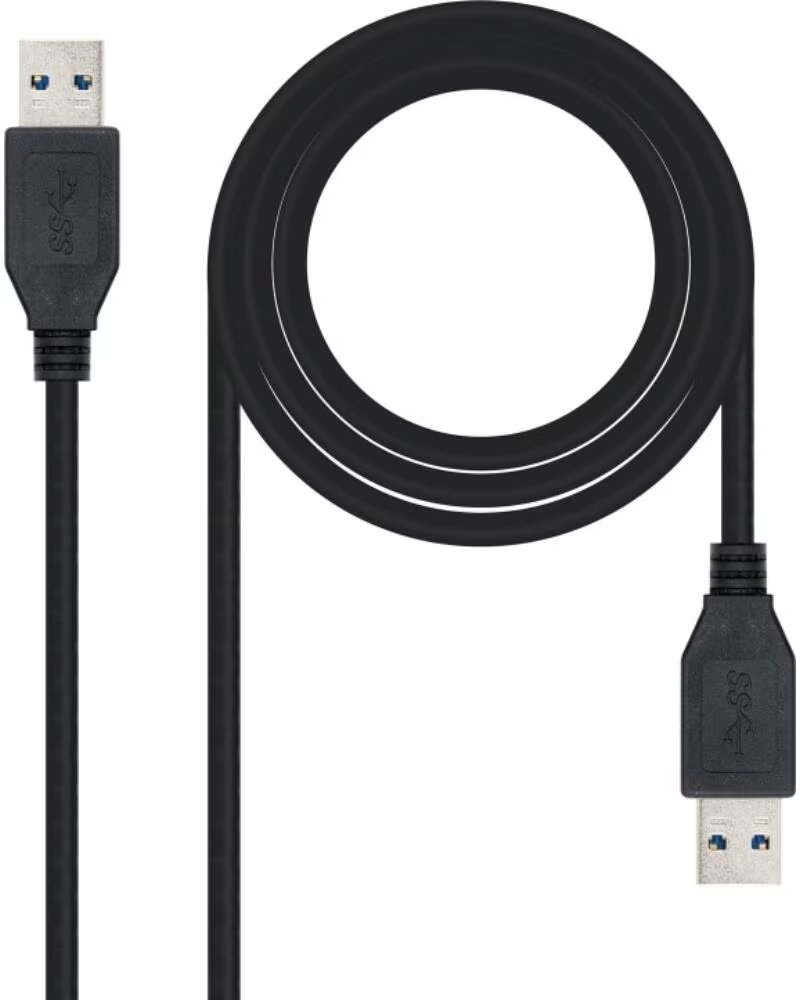 NANO CABLE Cable usb 3 0 tipo a nanocable 1m - macho - macho - negro