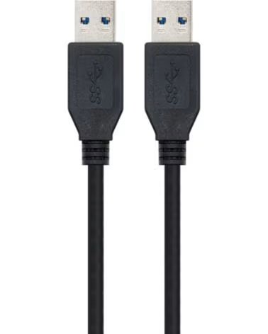 NANO CABLE Cable usb 3 0 tipo a nanocable 1m - macho - macho - negro