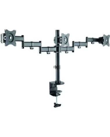 TOOQ DB1327TN-B Soporte Monitor Mesa 3Brazos 13-27