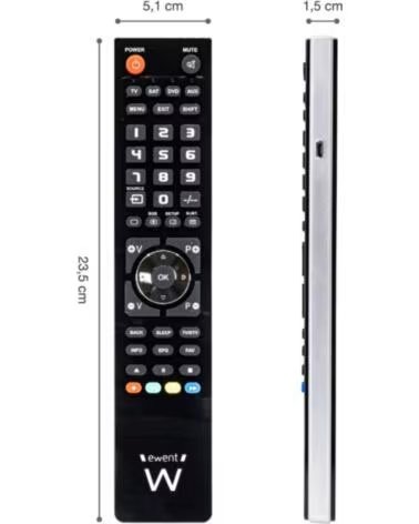 EWENT EW1570 Mando TV 4 en 1 programable x cable