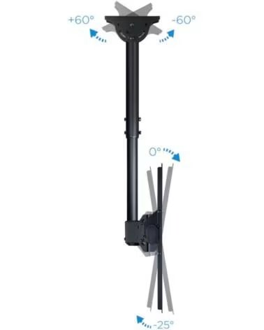 TOOQ LPCE1170TSLI-B Soporte techo TV 37-70 Negro
