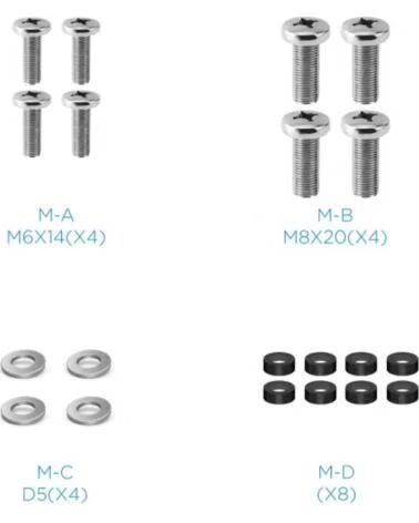 TOOQ Adaptador VESA 200x200 para pantallas 23-42