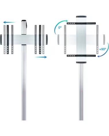 TOOQ FS2270M-B Soporte suelo fijo 37-70