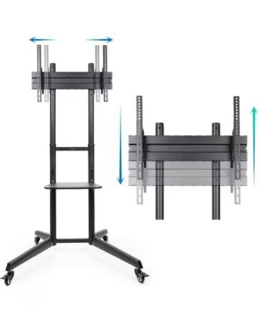 TOOQ FS1170M-B Soporte suelo ruedas Ramses 37-70
