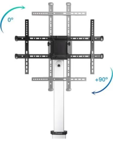 TOOQ FS1886M-B Soporte suelo ruedas Hera 37-86