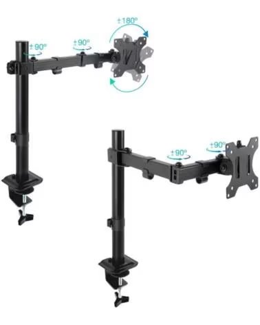 TOOQ Soporte mesa DB1801TN-B 1 brazo 17-32