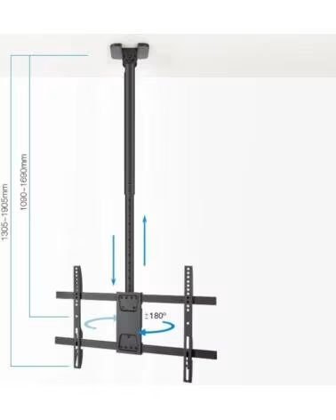 TOOQ LPCE1186TSLI-XL-B Soporte techo TV 43-86