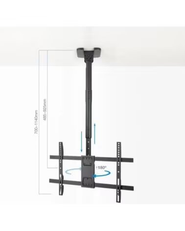 TOOQ LPCE1186TSLI-B Soporte techo TV 43-86