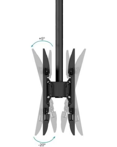 TOOQ LPCE2286TSLI-XL-B Soporte techo 2 TV 43-86