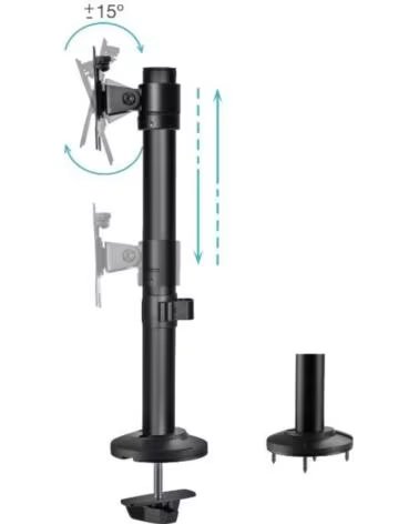 TOOQ DB1131TN-B Soporte mesa 17-32 Negro
