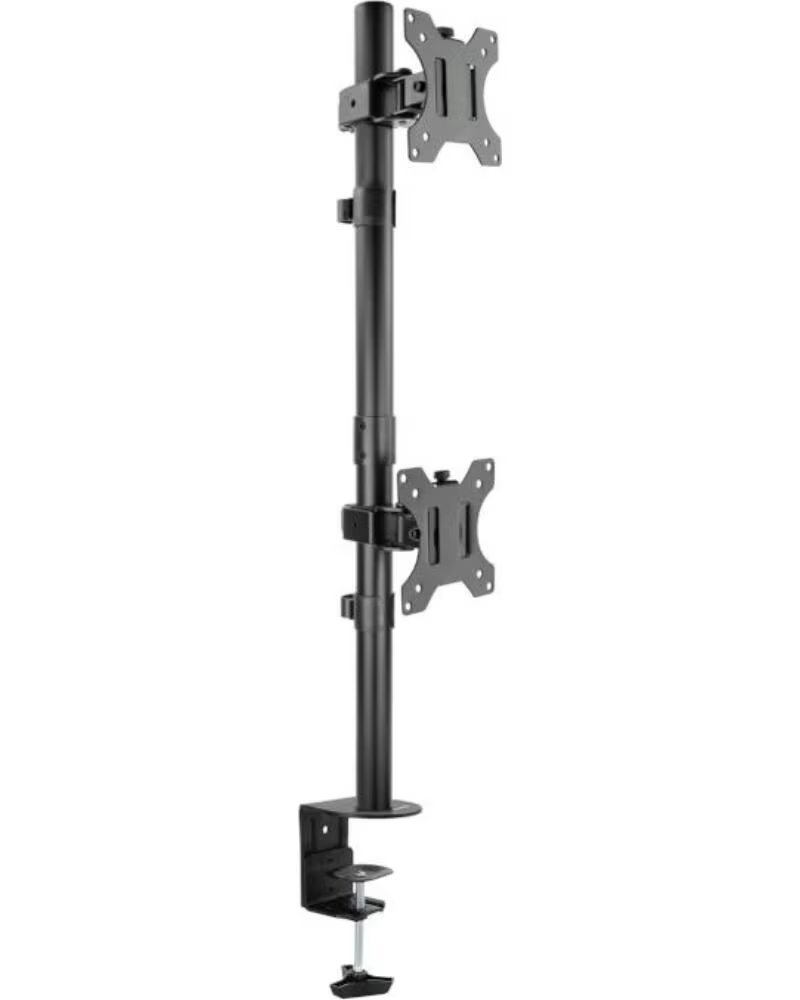 TOOQ DB1233TNV-B Soporte mesa 2 brazos vertical