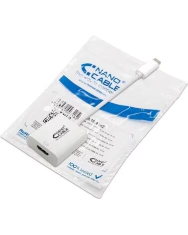 NANO CABLE Nanocable Conversor USB-C A HDMI 4K 15 cm