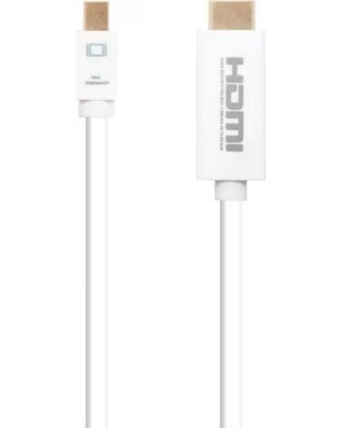NANO CABLE Nanocable Cable Conversor Mini DP- HDMI 2 M Blanco