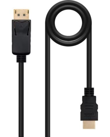 NANO CABLE Nanocable Cable Conversor DP a HDMI 3 M Negro