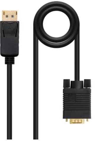 NANO CABLE Nanocable Cable Conversor DP a VGA negro 2 M