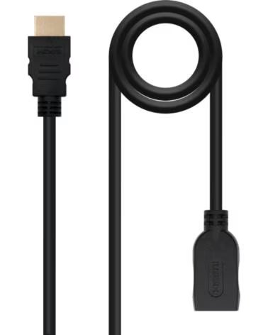 NANO CABLE Cable hdmi 2 0 nanocable 2m - macho - hembra - negro