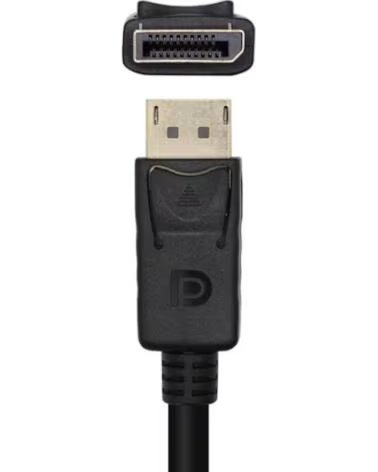 AISENS Conversor DP-M-VGA-M negro 2 0m