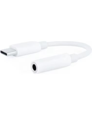 NANO CABLE Nanocable Adaptador Audio USB-C-M a Jack-H Blanco