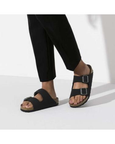 Sandálias de Mulher BIRKENSTOCK ARIZONA EARTHY VEGANA BIRK-FLOR NEGRA NEGRO