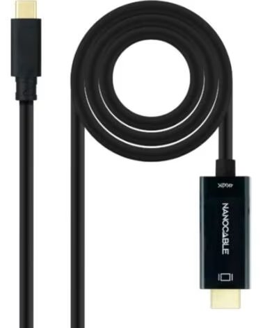 NANO CABLE Nanocable Conversor USB-C a HDMI 1 4 4K30HZ 1 8 m