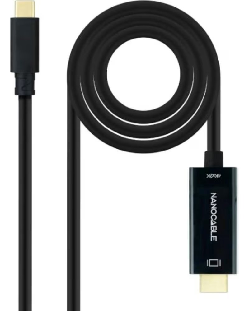 NANO CABLE Nanocable Conversor USB-C a HDMI 1 4 4K30HZ 1 8 m