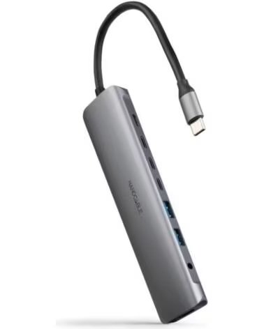 NANO CABLE Nanocable Hub 8en1 USB-AUSB-CHDMIUSB-C PDJack