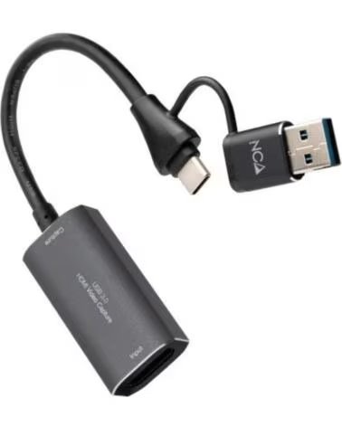 NANO CABLE Capturadora de Video Externa Nanocable 10 15 0001- USB Tipo-C - USB 3 0
