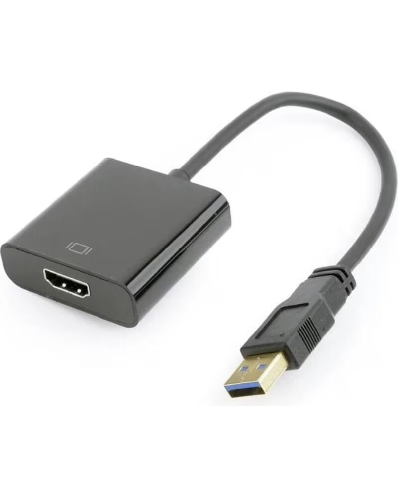 GEMBIRD Adaptador de pantalla USB a HDMI negro