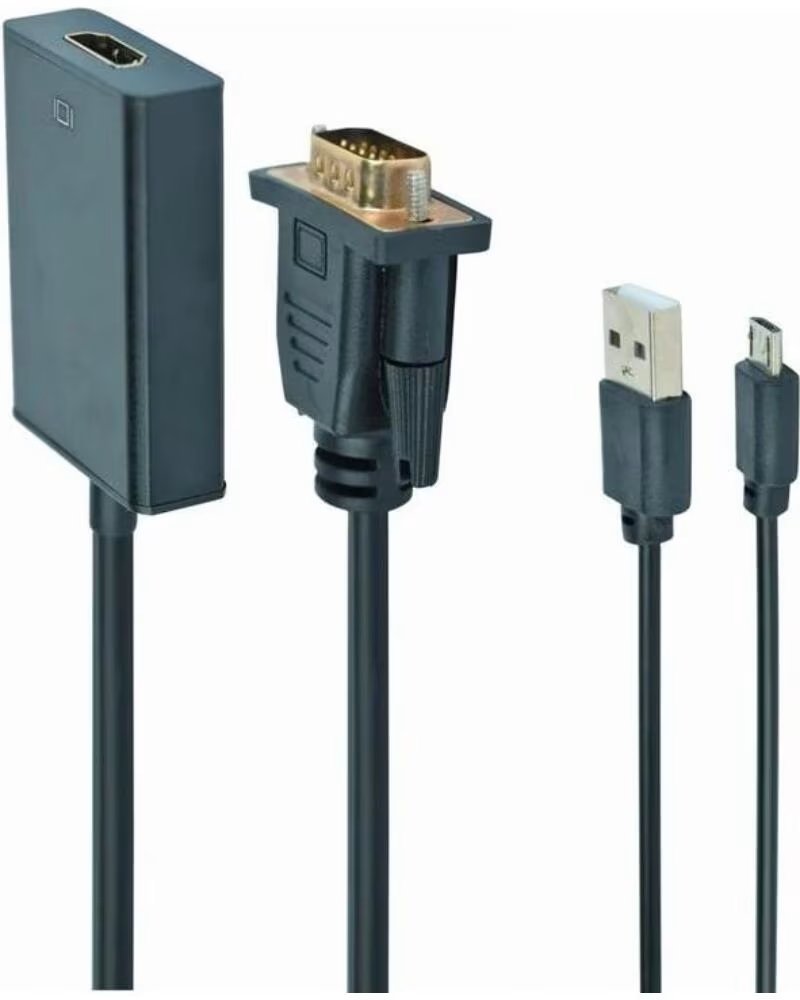 GEMBIRD Cable adaptador VGA a HDMI 0 15 m negro