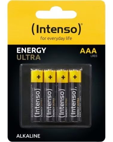 INTENSO Pack de pilas alcalinas energy ultra aaa lr03 4 unidades