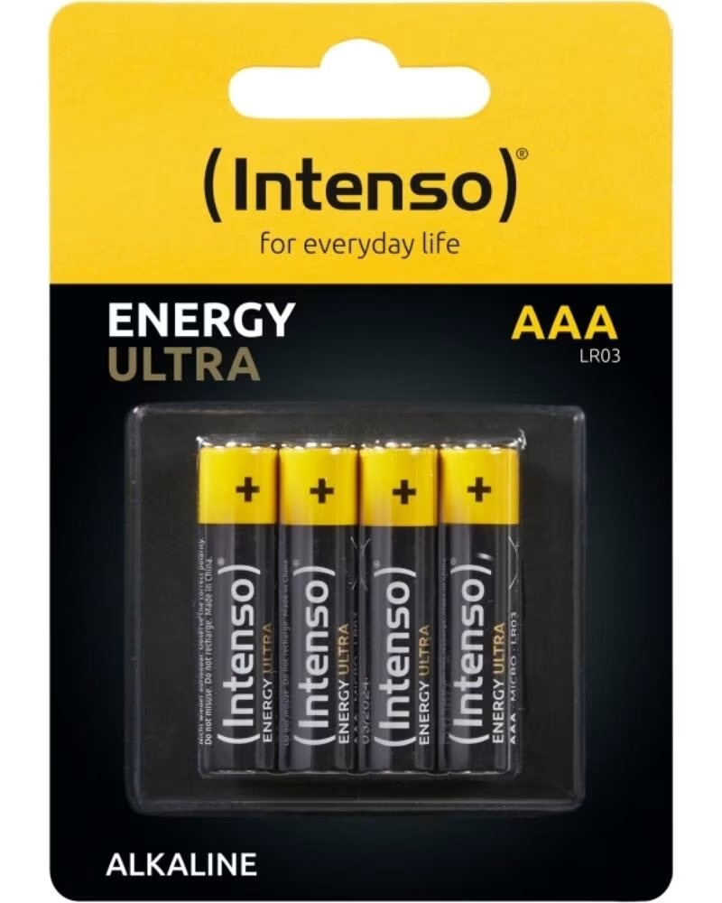 INTENSO Pack de pilas alcalinas energy ultra aaa lr03 4 unidades