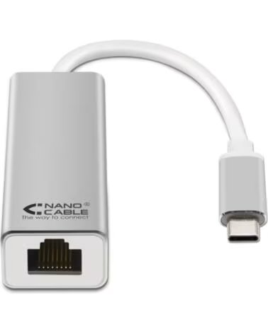 NANO CABLE Adaptador USB Tipo-C - RJ45 Nanocable 10 03 0402- 1000Mbps