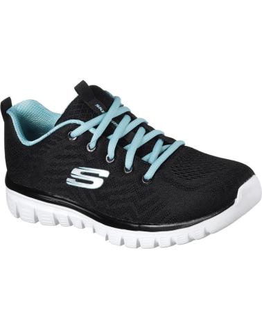 Sportschuhe für Damen SKECHERS ZAPATILLAS GRACEFUL-GET CONNECTED PARA MUJER EN COLOR NEGRO NEGRO