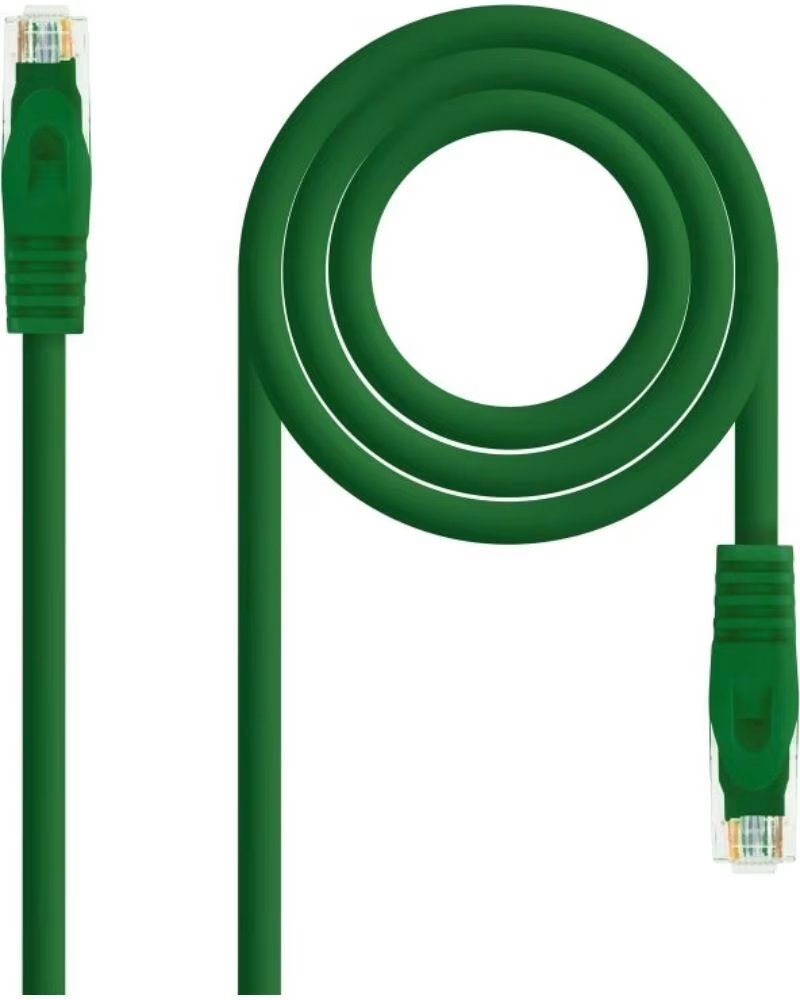 NANO CABLE Latiguillo Categoria 6A LSZH-UTP 1 Metro Verde