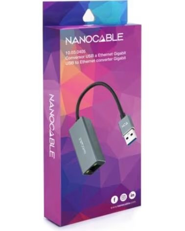 NANO CABLE Nanocable Conversor USB 3 0 A Ethernet Gigabit