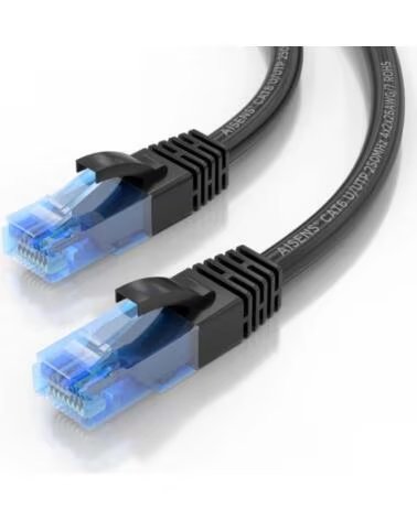 AISENS Cable RJ45 CAT 6 UTP AWG26 CCA Negro 1M