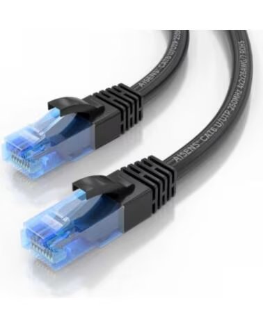 AISENS Cable RJ45 Cat 6 UTP AWG26 CCA Negro 1 5M