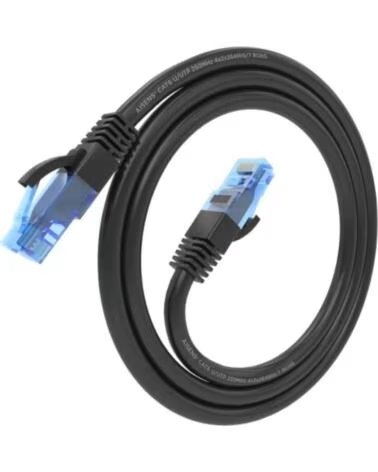 AISENS Cable RJ45 Cat 6 UTP AWG26 CCA Negro 1 5M