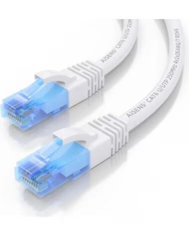 AISENS Cable RJ45 CAT 6 UTP AWG26 CCA Blanco 0 5