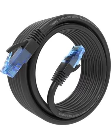AISENS Cable RJ45 CAT 6 UTP AWG26 CCA Negro 5 0M