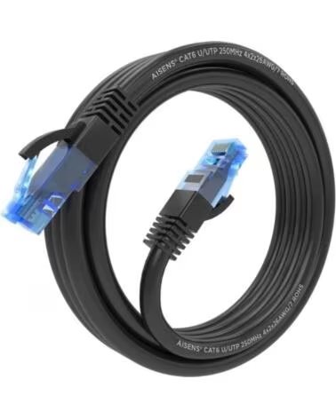 AISENS Cable RJ45 CAT 6 UTP AWG26 CCA Negro 3 0m
