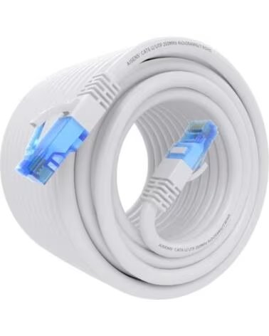 AISENS Cable RJ45 CAT 6 UTP AWG26 CCA Blanco 20m