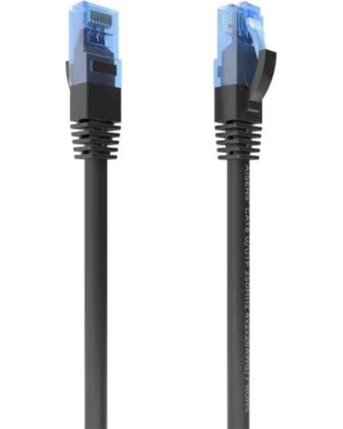 AISENS Cable RJ45 CAT 6 UTP AWG26 CCA Negro 25cm