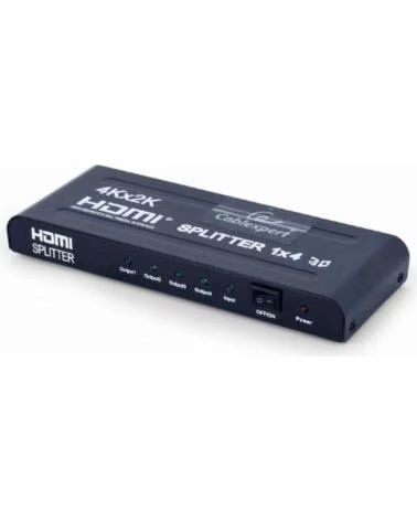 GEMBIRD Divisor de HDMI 4 Puertos Negro