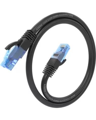 AISENS Cable RJ45 CAT 6 UTP AWG26 CCA Negro 25cm