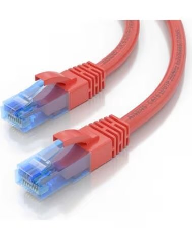 AISENS Cable RJ45 CAT 6 UTP AWG26 CCA Rojo 1 0m