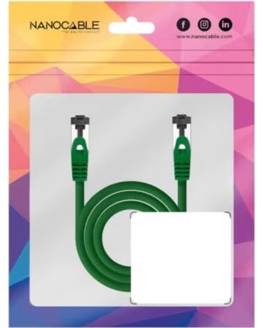 NANO CABLE Nanocable Cable red Cat 8 1 2GHZ SSTP Verde 0 25m