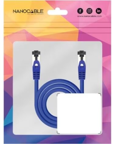 NANO CABLE Nanocable Cable red Cat 8 1 2GHZ SSTP Azul 2m