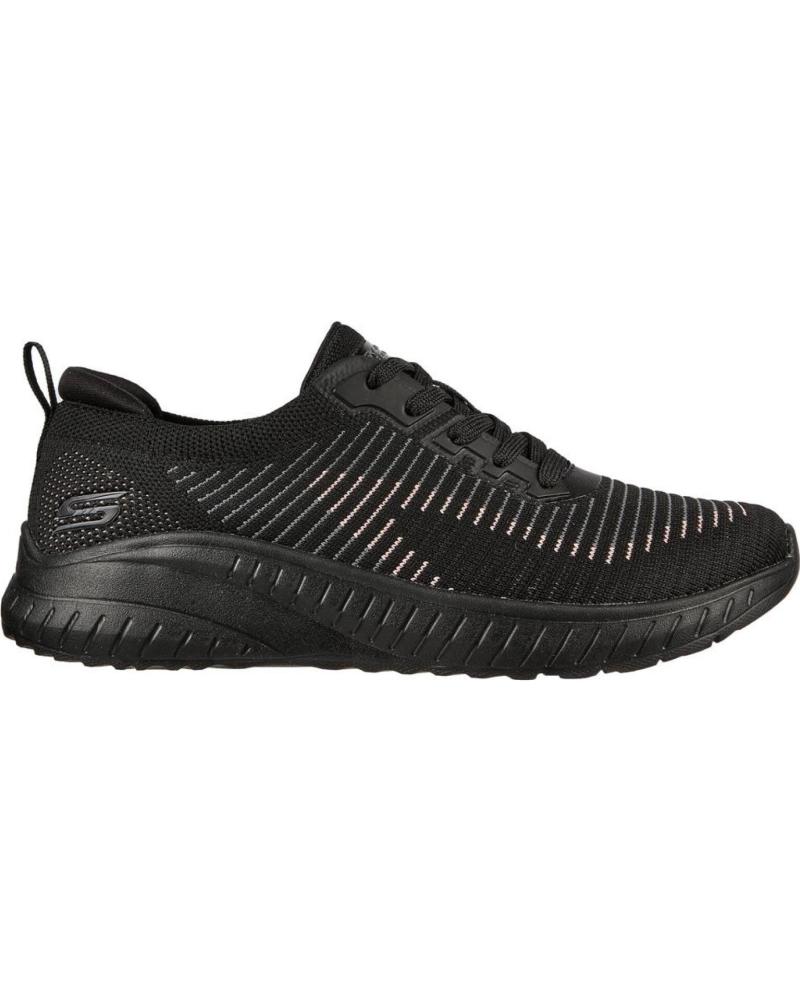 Sportivo per Donna e Bambina e Bambino SKECHERS BOBS SQUAD CHAOS RENEGADE PAR NEGRO